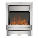 Focal Point Lulworth Reflections Brushed metal effect Fire