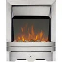 Focal Point Lulworth Reflections Brushed metal effect Fire