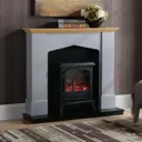 Focal Point Hurst Oak & grey Fire suite