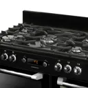 Leisure Cuisinemaster CS110F722K Black Freestanding Dual fuel Range cooker with Gas Hob