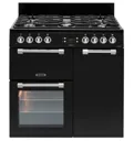 Leisure Cookmaster CK90F232K Black Freestanding Dual fuel Range cooker with Gas Hob