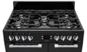 Leisure Cookmaster CK90F232K Black Freestanding Dual fuel Range cooker with Gas Hob