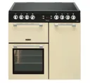 Leisure Cookmaster CK90C230S Cream Freestanding Range cooker with Electric Hob