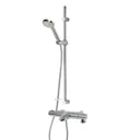 Aqualisa Midas 110 slider rail mixer shower with bath spout