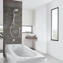 Aqualisa Unity Q Smart concealed shower pumped with adjustable handset and bath filler with overflow