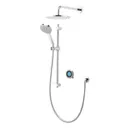 Aqualisa Optic Q Smart concealed shower with adjustable handset and wall head gravity pumped