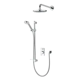 Aqualisa Visage Q Smart concealed shower standard with adjustable handset and wall head