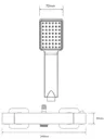 Aqualisa Deco Thermostatic Mixer Shower with Square Bar Valve - Matt Black