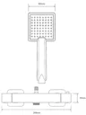 Aqualisa Deco Thermostatic Mixer Shower with Square Bar Valve - Chrome