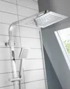 Aqualisa Deco Thermostatic Mixer Shower with Square Bar Valve - Chrome