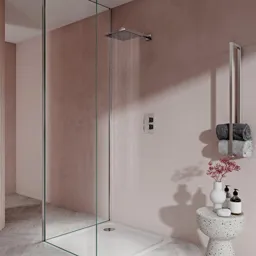 Aqualisa Dream concealed square thermostatic mixer shower with slider rail