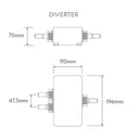 Aqualisa iSystem Smart Concealed Shower - Adjustable & Ceiling Fixed Heads (Pumped for Gravity)