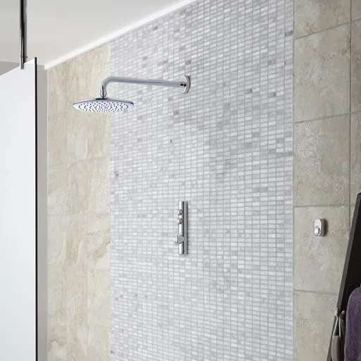 Aqualisa iSystem Smart Concealed Shower - Wall Fixed Head (High Pressure/Combi Boiler)