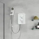 Gainsborough Slim Mono Electric Shower White 8.5kw - GSM85
