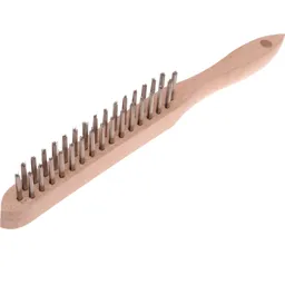 Faithfull Stainless Steel Scratch Wire Brush - 2 Rows