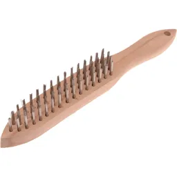 Faithfull Stainless Steel Scratch Wire Brush - 4 Rows