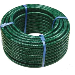 Faithfull PVC Reinforced Garden Hose Pipe - 1/2" / 12.5mm, 15m, Green