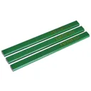Faithfull Hard Carpenters Pencils Green - Pack of 3
