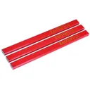 Faithfull Medium Carpenters Pencils Red - Pack of 3