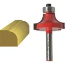 Faithfull Bearing Guided Rounding Over Ovolo Router Cutter - 15.8mm, 9.5mm, 1/4"