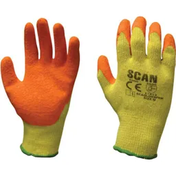 Scan Knit Shell Latex Palm Gloves - One Size