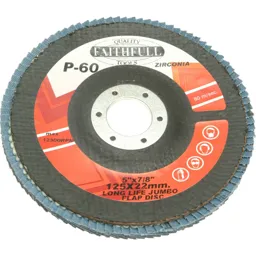 Faithfull Zirconium Abrasive Flap Disc - 125mm, Coarse