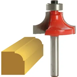 Faithfull Bearing Guided Rounding Over Ovolo Router Cutter - 32mm, 16mm, 1/4"