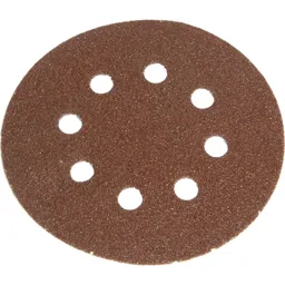 Faithfull 150mm Perforated Sanding Disc - 150mm, Coarse, Pack of 5