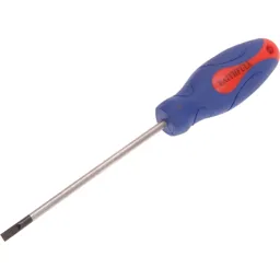 Faithfull Soft Grip Parallel Slotted Tip Screwdriver - 4mm, 100mm