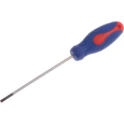 Faithfull Soft Grip Terminal Slotted Tip Screwdriver - 3mm, 100mm