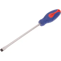 Faithfull Soft Grip Flared Slotted Tip Screwdriver - 10mm, 200mm