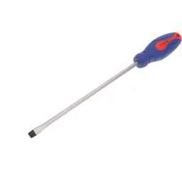 Faithfull Soft Grip Flared Slotted Tip Screwdriver - 10mm, 250mm
