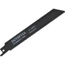 Faithfull S918E Metal Reciprocating Saw Blades - 150mm, Pack of 5
