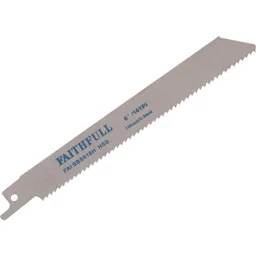 Faithfull S918H Metal Reciprocating Saw Blades - 150mm, Pack of 5