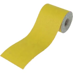 Faithfull Yellow Aluminium Oxide Sanding Roll - 115mm, 50m, 120g