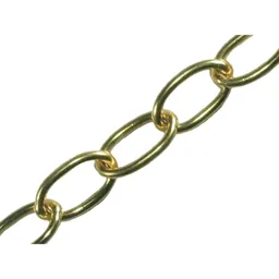Faithfull Oval Chain Polished Brass - 1.8mm, 10m