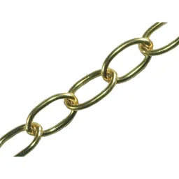 Faithfull Oval Chain Polished Brass - 2.3mm, 10m