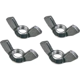 Faithfull External Building Profile Wing Nuts - Pack of 4
