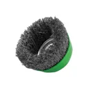 Faithfull Stainless Steel Crimped Wire Cup Brush - 75mm, M14 Thread