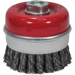 Faithfull Twisted Knot Wire Cup Brush - 80mm, M14 Thread