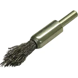 Faithfull Point End Crimped Wire Brush - 12mm, 6mm Shank