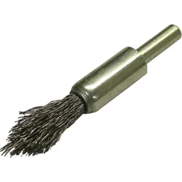 Faithfull Point End Crimped Wire Brush - 23mm, 6mm Shank