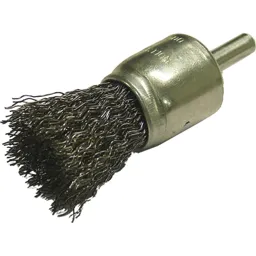 Faithfull Crimped Wire End Brush - 25mm, 6mm Shank