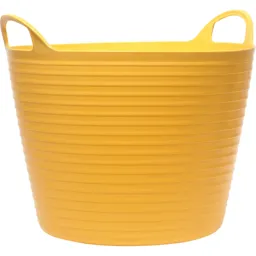 Faithfull Flex Tub Heavy Duty Flexible Bucket - 28l, Yellow