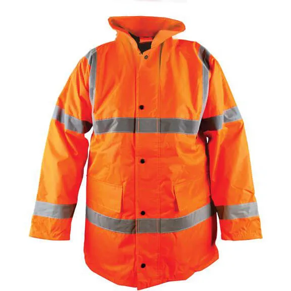 Scan Hi Vis Motorway Jacket - Orange, XL