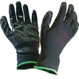 Scan Inspection Gloves Black Pack of 12 - L