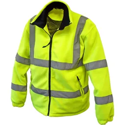 Scan Hi Vis Fleece Jacket - Yellow, 2XL