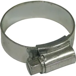 Faithfull Zinc Plated Hose Clips - 22mm - 30mm, Pack of 1