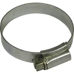 Faithfull Zinc Plated Hose Clips - 40mm - 55mm, Pack of 1