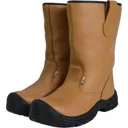 Scan Mens Texas Rigger Safety Boots - Tan, Size 6